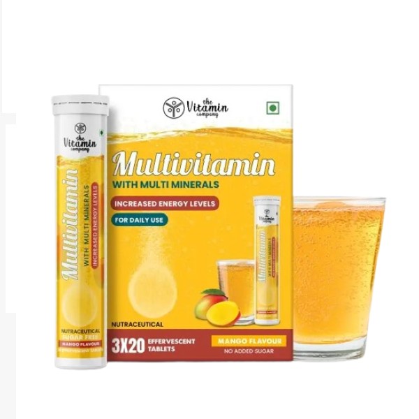Mango Flavour Multivitamin With Multi Minerals Effervescent Tablets In Pakistan
