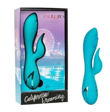 California Dreaming Santa Monica Starlet Rabbit Vibrator Teal In Pakistan