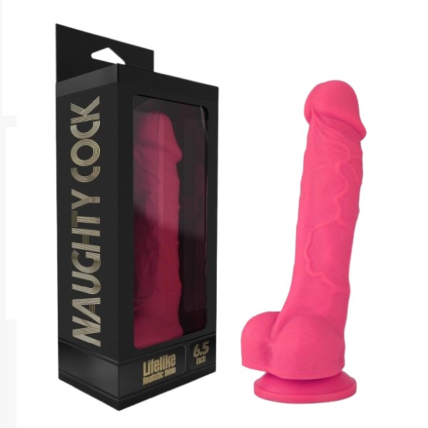 Naughty Realistic Silicone Dildo With Suction Cup Adult Sex Toy