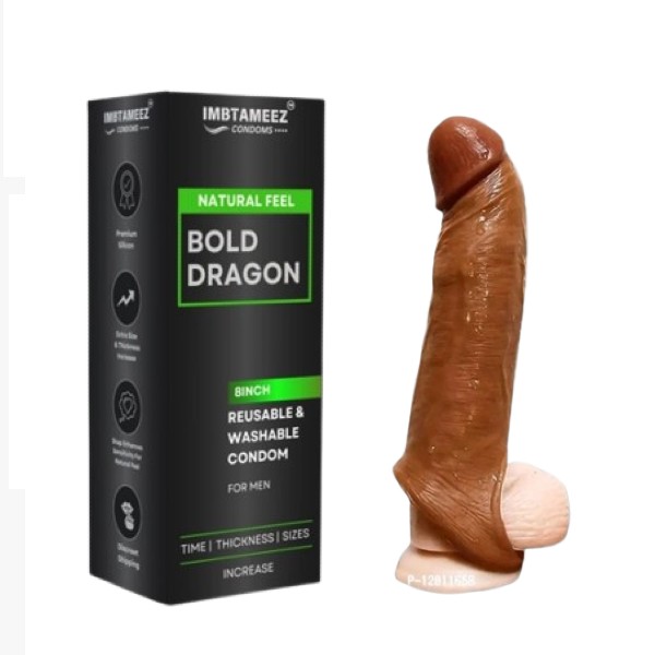 Bold Dragon Jumbo 8 Inch Silicone Condom In Pakistan