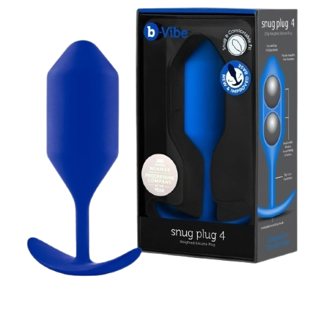 B-vibe Snug Plug 4 Weighted Silicone Butt Plug