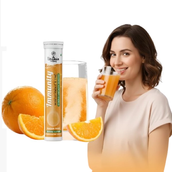 Orange Flavour Immunity Booster Effervescent Tablets In Pakistan