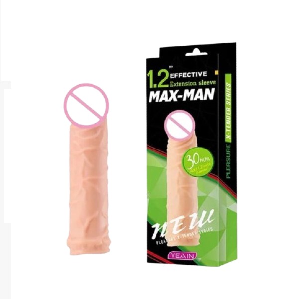 6 Inch Single Hole Silicone Reusable Condom For Men