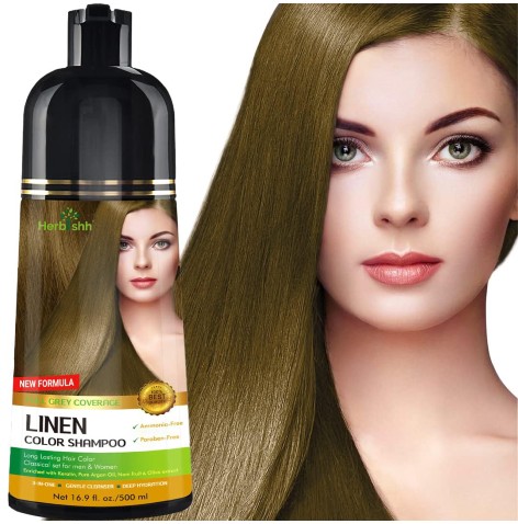 Herbishh Linen Hair Color Shampoo
