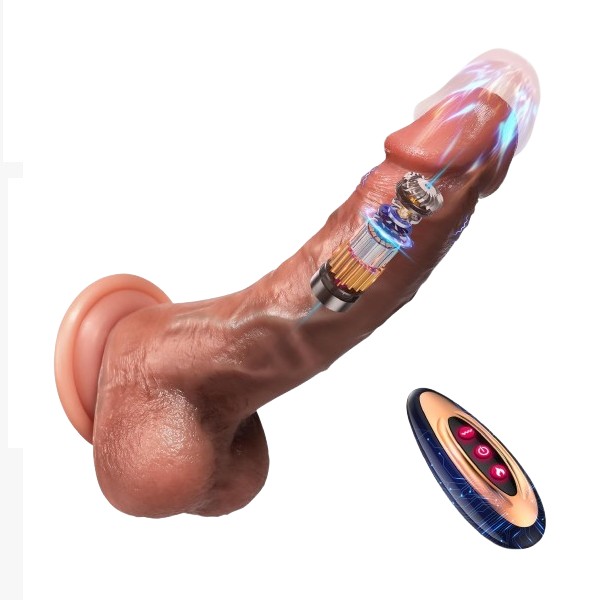 Thrusting Dildo Vibrator Sex Toy