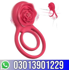 Vibrating Cock Ring With Rose