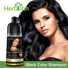 Herbishh Hair Color Shampoo For Gray Hair Natural Hair Dye Shampoo