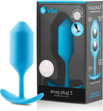 b-Vibe Snug Plug 3 Weighted Silicone Tail Butt Plug