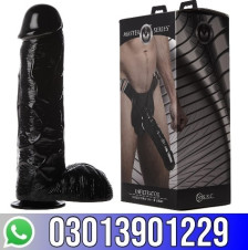 Master Series Infiltrator Hollow Strap-on 10 Inch Dildo Black
