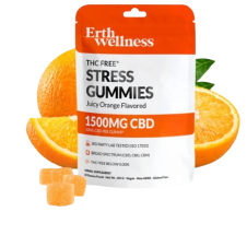 THC Free STRESS Gummies Vegan Juicy Orange in Pakistan