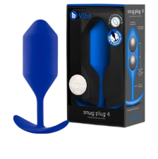 B-vibe Snug Plug 4 Weighted Silicone Butt Plug