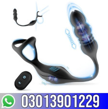 Thrusting Anal Vibrator Prostate Massager Vibrating Cock Ring Remote Control In Pakistan