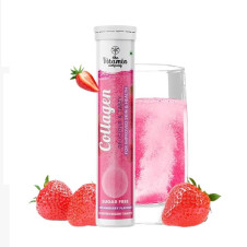 Strawberry Flavour Collagen Effervescent Tablets 20 Tablets In Pakistan