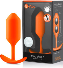 B-vibe Snug Plug 3 Weighted Silicone Butt Plug