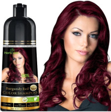 Herbishh Burgundy 3-in-1 Hair Color Shampoo For Gray Hair